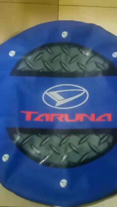 Sarung Ban Serep TARUNA Anti Air Bahan Kulit Sintetis Warna Hitam Pekat