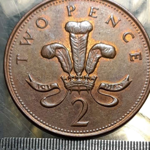 Koin British Koleksi Kuno Two Pence Tahun 2001