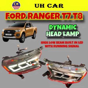 Ford Ranger T7 T8 2016-2021 Dynamic Led Head Lamp Headlamp Headlight Light With Running Signal