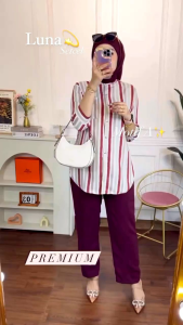 0NE SET AMIRA//MODEL TERBARU BEST SELLER//BAJU PAJAMAS//SETELAN WANITA TERBARU BUSUI 2022