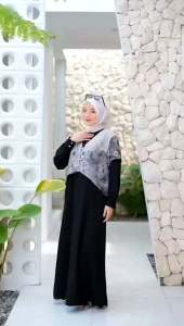 GAMIS SABRINA MIN CERUTY BABYDOLL PRINTING ELINA DRESS MOTIF BUNGA