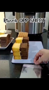 PLASTIK OPP LEMBARAN COCOK BUAT KUE BASAH uk 7x18 8x18 dan 9x18 cm