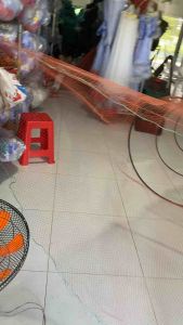 Lú đặc tôm cá Mắt lưới Đuôi 15p(07 x 07cm)mắt lưới miệng 2p(1cm). Miệng ngang 2m cao 1m Lú dài 4m Bắt Cá Fishing