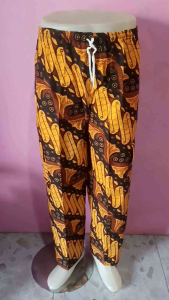 CELANA PANJANG BATIK HARIAN UKURAN DEWASALINGKAR PINGGANG 100cm. PANJANG CELANA 95cm