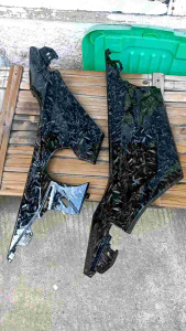 sambungan body bawah vario 160 karbon forget