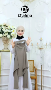 PASHMINA INNER OVAL SHELLA JERSEY PREMIUM