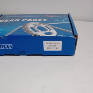 Gearset Gear Paket Kumplit Depan Belakang Rantai Jupiter MX New 14T 38T 428H 114L