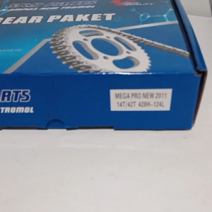 Gear paket gir depan belakang Mega Pro New 2011 14T - 42T 428H -124L