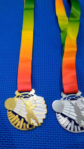 Badminton Medals 6 cm width available in gold silver and bronze