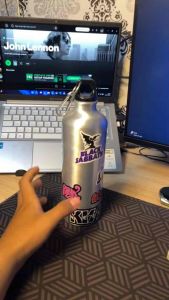 Tumbler Stainless steel 750ml Botol olahraga aesthetic Request Stiker