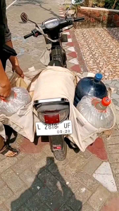 Rengkek JUMBO Tas Motor Obrok Galon Ronjot Tabung Gas Kuat Tebal