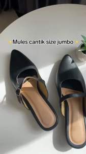 Aurell Alessa Mules Wanita Hak 3cm Bigsize 41-46 Garansi 60 Hari