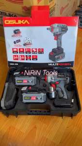 OSUKA บล็อกแบตเตอรี่ รุ่น OSID-520 รุ่นใหม่ บล็อกแบตไร้สาย สีเทา 20V บล็อกไฟฟ้าไร้สาย แบต2ก้อน แบตทรงพลัง แรงกว่าเดิม