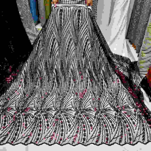 Kain tulle bordir full spenggel/bahan kebaya baru meteran
