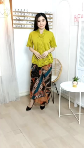 Atasan Kebaya Encim Modern Lengan Pendek Neva
