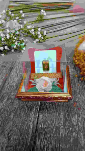 Frame Tempat Logam Mulia Tutup Mika untuk Mahar Seserahan Lamaran dan Pernikahan - FLM