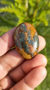 🌼 เยลโล่ มาร์คาไซต์ อาเกต เค้าว่า เป็นหินที่เป็นที่นิยมของคนอาหรับ ที่จะนำมาทำเครื่องประดับกันในช่วงนี้ / 15.5 กรัม. ( Yellow Marcasite Agate ) 🍀 น้ำหนัก 15.5 กรัม 🍀 ขนาด 37×25×10 มม. 📽️ มี VDO ให้ชมครับ 🌟