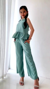 Kyian.ph Freya Coords 8-12yo RTW OOTD for kids girls PLAIN CREPE CASUAL ELEGANT FORMAL OUTFIT STYLISH FASHIONABLE