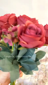 bunga rose palsu dekorasi hiasan