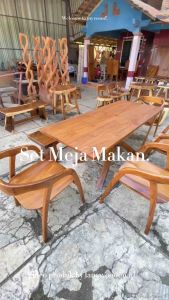 Meja makan set minimalis simple bahan kayu jati jepara solid berkualitas kontruksi kokoh dan elegant lanawooden meja makan terbaru meja makan jati jepara asli meja makan jati set 6 kursi meja makan set 4 kursi murah meja makan lipat meja makan ukiran