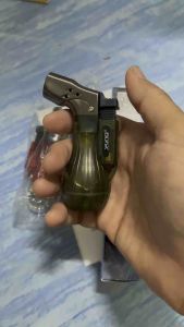 ไฟแช็ค ดีไซน์สีสันสวยงาม แบบเท่ๆแรงๆ(ไม่มีสารไวไฟ)(ไม่มีวัตถุไวไฟในตัวสินค้า) ปรับระดับได้ ใช้งานง่าย เจอลมไม่ดับ สินค้าพร้อมส่ง