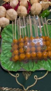 โมเดลลูกชิ้นปิ้งปลอม (ลูกชิ้นทิพย์) 1 ถาด 20 ไม้ โมเดลลูกชิ้น โมเดลลูกชิ้นปิ้ง - Lazada