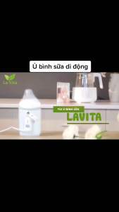 TÚI Ủ Bình Sữa Di Động La Vita Cho Bé Bằng Da Cao Cấp Điều Chỉnh Nhiệt Độ