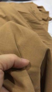 Vải Cotton Boi màu vàng bò dày vừa mềm rũ co giãn nhẹ (khổ 1m5)may đầm váy vestquần suông áo kiểu comple thời trang