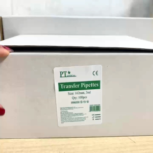 Hộp 100 cái Ống hút pipet nhỏ giọt vô trùng 3ml PT Medical cho bé uống thuoc uống sữa điều chế mỹ phẩm hóa chất