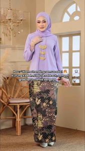 RAYA2026🔥KURUNG KEDAH TUN TEEJA (PAGE3)BURGUNDY/LILAC/BURGUNDY/BLACK/NAVY BLUE/ROSE GOLD CUTTING LOOSE