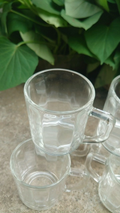 terlaris!!!/GELAS KOPI/GELAS KACA/GELAS GAGANG (6PCS)