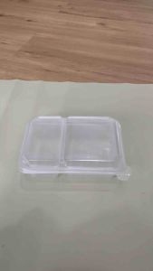 กล่องพลาสติก ฝาติดใส่อาหาร 1-2 ช่อง 650ml / 750ml (25ชิ้น) KU Plant #กล่องข้าว #กล่องพลาสติก #กล่องข้าวฝาติด #กล่องข้าว2ช่อง