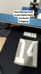Baju futsal anak kaos bola anak gratis sablon nama dan nomor punggung