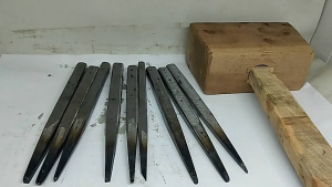 alat pahat logam 9 pcs plus ganden