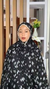 𝒴𝓃 | Mukena Dewasa Terbaru 2024 Rayon Motif Zella Free Tas | Dailywear Travel Friendly