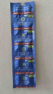 Gula gula biru amoxicilin manis 1papan