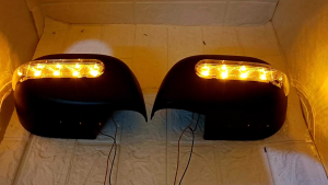 Cover spion lampu sein grand livina hitam