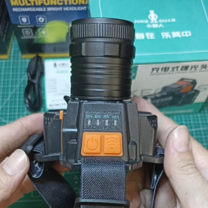 HIKEGUYS T50 Senter Kelapa ZOOM Sensor Gerak Type C Anti Air waterproof Bahan Aluminium + Abs