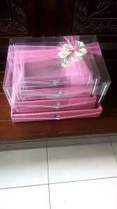Box Seserahan Kotak Hantaran Pernikahan parcel Lamaran Pernikahan Tutup Mika Isi 4 Box Murah