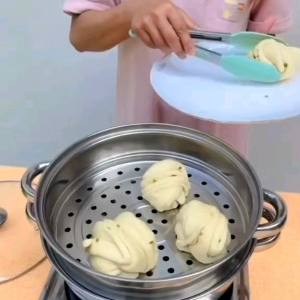 Panci kukus 2 susun stainless steel tebal tahan karat diameter 28 cm/ 2 layer steamer stainless steel kuping 2/kuping 4/ panci sup dan kukus serbaguna stainless steel/ panci hot pot sebaguna/ panci soup pot serbaguna stainless steel tahan karat