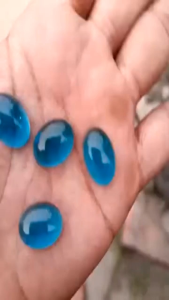Batu akik Lepasan Aquamarine 18x13 mm