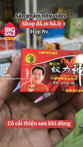 Kẹo Sâm. Nghị Lực Thần. YiLiShen. Hộp lọ 8 viên.