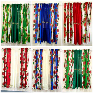 Christmas Design Curtain 6Ft/7ft Window And Door Curtain