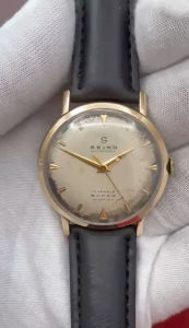 SEIKO S 17 Jewels รุ่น SUPER ระบบไขลาน ตัวเรือนทอง นาฬิกาผู้ชาย มือสองของแท้