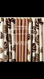 Ring Curtains Katrina Makapal Big leaves Collindale Design 3in1 Set And per Piece