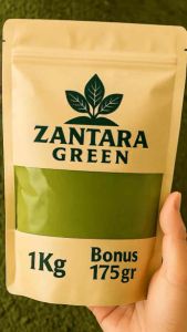 ZANTARA GREEN – Bubuk Daun Hijau Alami 1Kg + BONUS 175gr