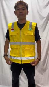Rompi safety|rompi proyek|rompi k3|rompi lapangan|rompi safety kuning pupr