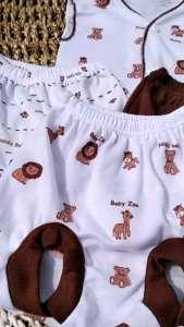 3 Setelan Baju Panjang Bayi Seri Coklat Motif Terbaru Set 6 Pcs Bayi Baru Lahir Lembut Tebal Perempuan dan Laki Laki Perlengkapan Bayi Baru Lahir Lengkap Komplit Set Peralatan Lahiran Newborn Murah Termurah Terlaris Grosir Anak 0 3 Bulan Celana Panjang