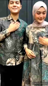 Batikirmina Couple Batik - Couple batik Gamis - Couple Batik gamis dan kemeja - Couple batik gamis pasangan