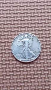 Đồng xu bạc 1/2 Dollar của Mỹ Walking 1916-1947 sưu tầm